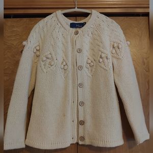 Vintage Ivory Bobble Wool Sweater